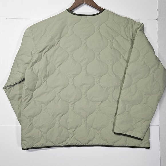 Original Use Men's Quilted Mid Weight Jacket Olive Green Size XXL Snap Button Up - Picture 5 of 11